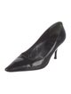 Prada Patent Leather Leather Trim Embellishment Pumps