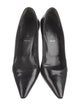 Prada Patent Leather Leather Trim Embellishment Pumps