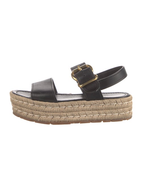 Prada Leather Espadrilles