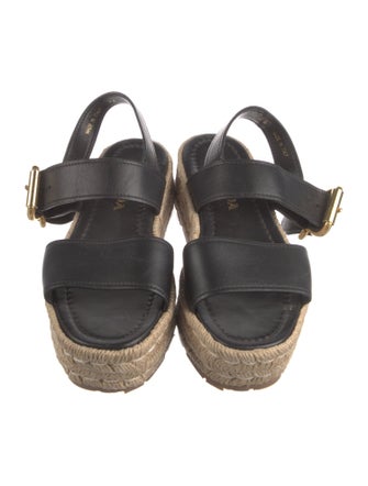 Prada Leather Espadrilles