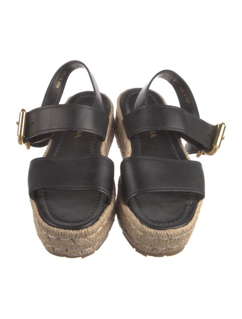 Prada Leather Espadrilles