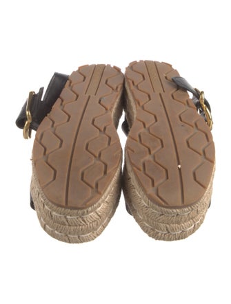 Prada Leather Espadrilles