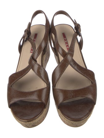 Prada Sport Leather Sandals