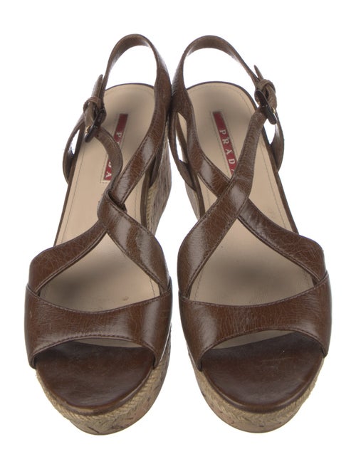 Prada Sport Leather Sandals