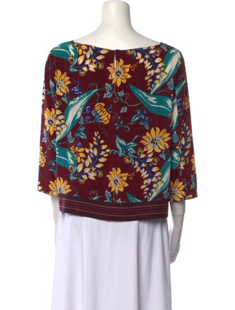 Prada 2014 Floral Print Blouse