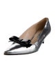 Prada Patent Leather Bow Accents Pumps