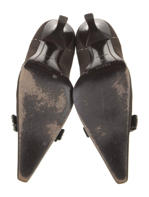 Prada Suede Bow Accents Pumps
