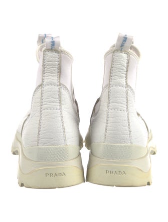 Prada Leather Chelsea Boots