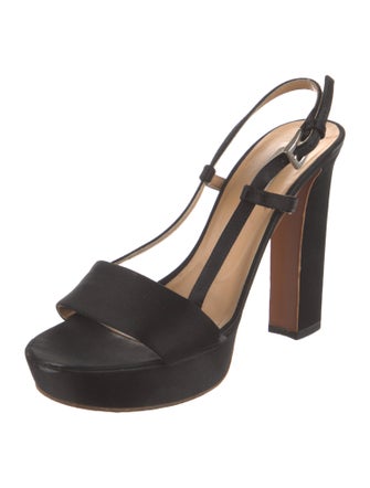 Prada Satin Slingback Sandals