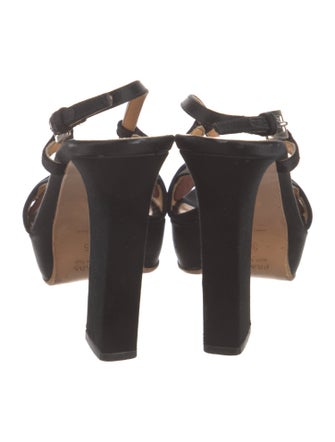 Prada Satin Slingback Sandals