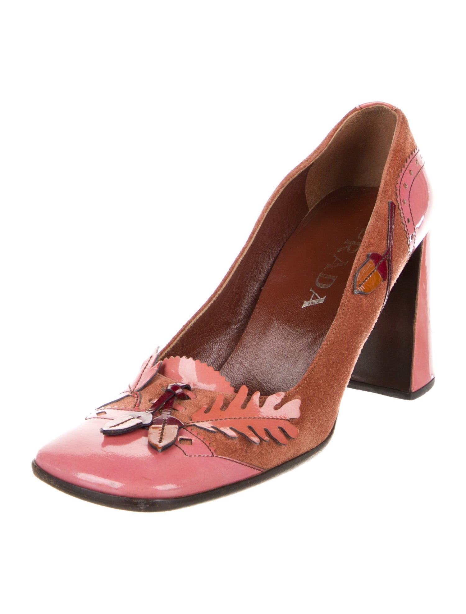 Prada Suede Printed Pumps