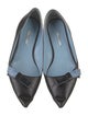 Prada Leather Bow Accents Flats