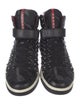 Prada Leather Printed Sneakers