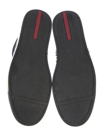 Prada Leather Printed Sneakers
