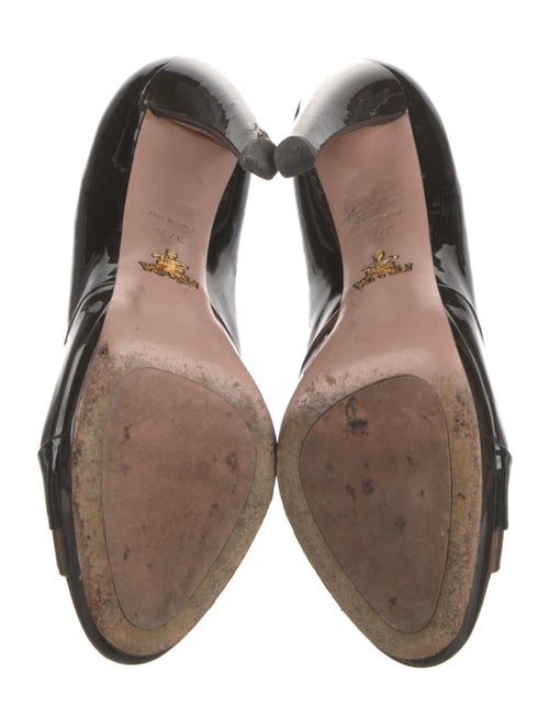 Prada Patent Leather Slingback Sandals