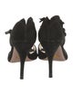 Prada Suede Ruffle Embellishment Sandals