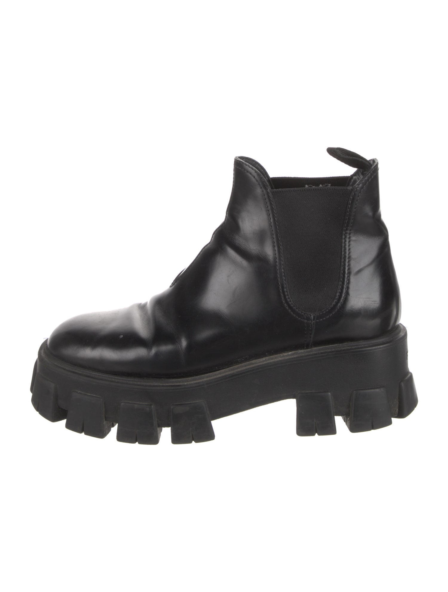 Prada Leather Chelsea Boots