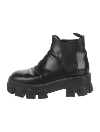 Prada Leather Chelsea Boots