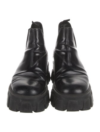 Prada Leather Chelsea Boots