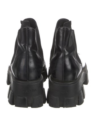 Prada Leather Chelsea Boots