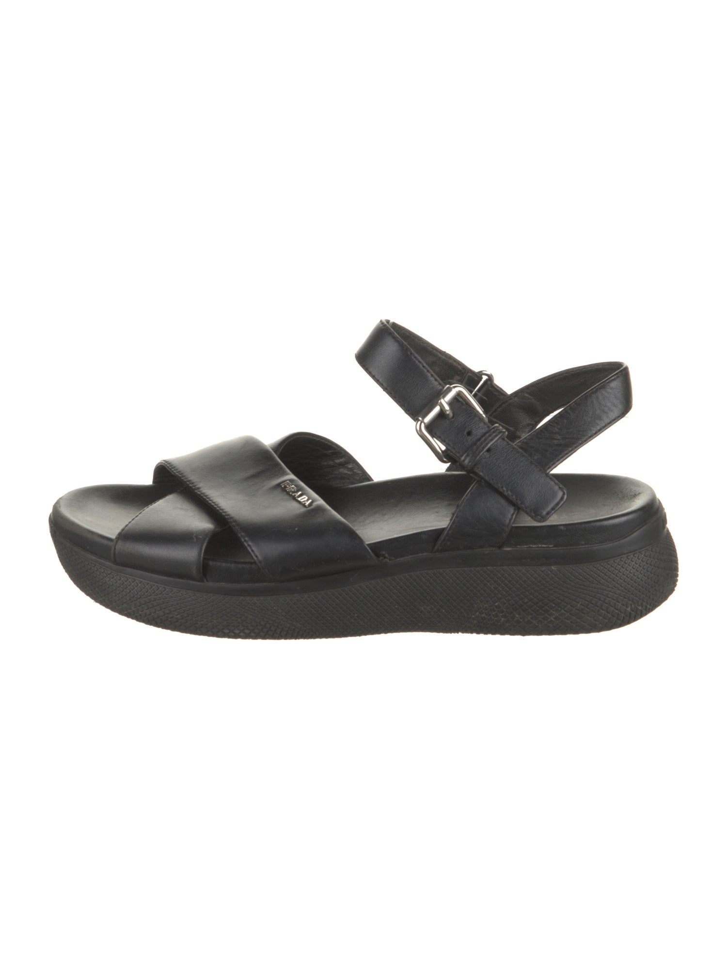 Prada Leather Slingback Sandals