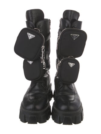 Prada Leather Combat Boots