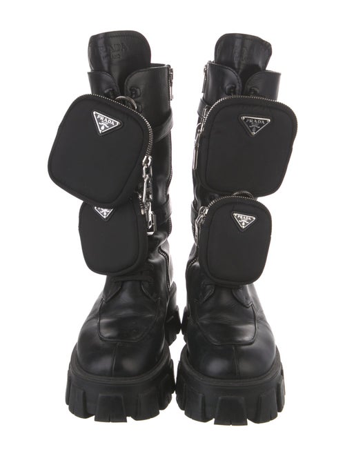 Prada Leather Combat Boots