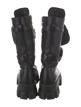 Prada Leather Combat Boots