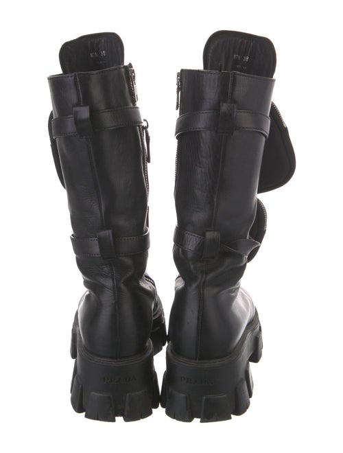Prada Leather Combat Boots
