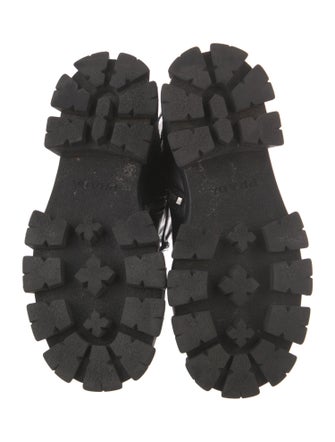 Prada Leather Combat Boots