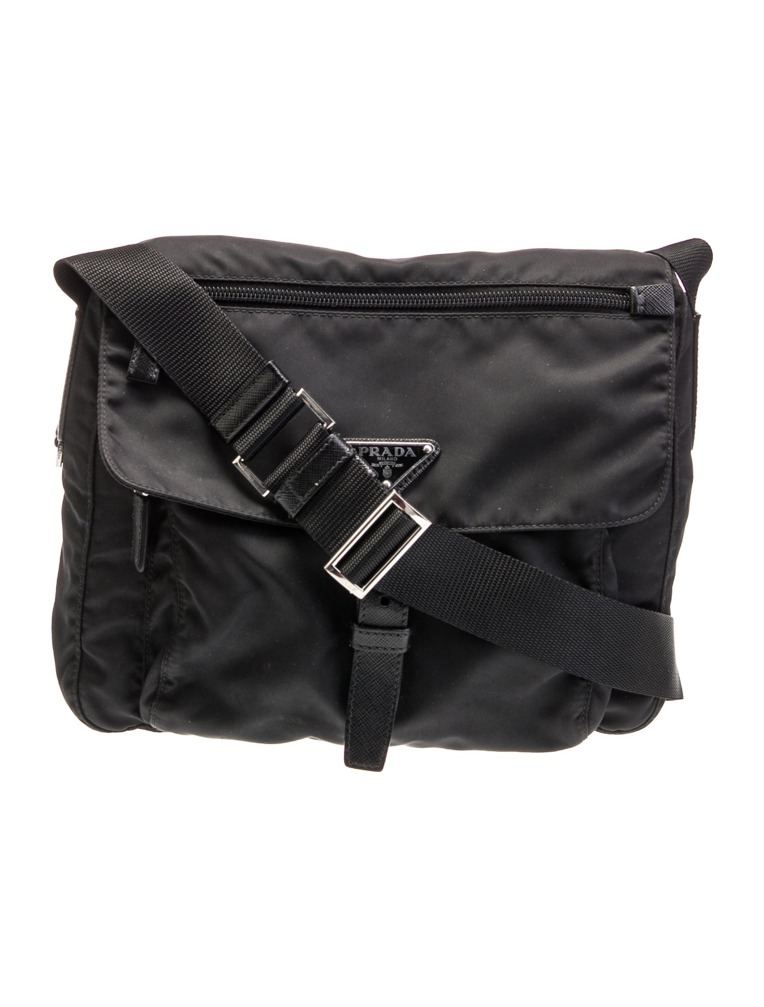 Prada Vela Nylon Messenger Bag