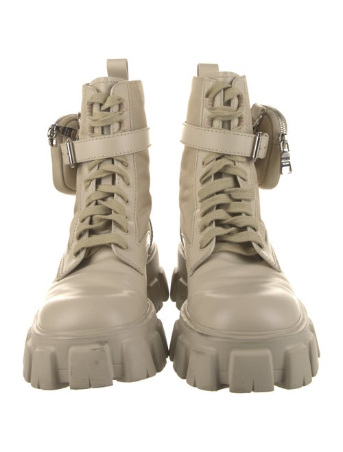 Prada Leather Combat Boots