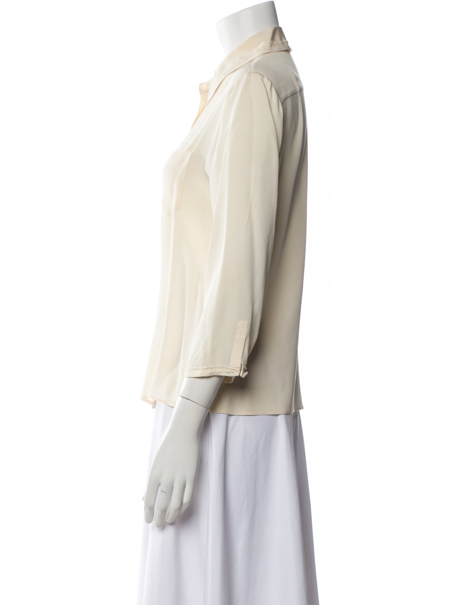 Prada 2013 Silk Button-Up Top