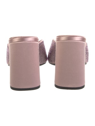 Prada Satin Patterned Slides