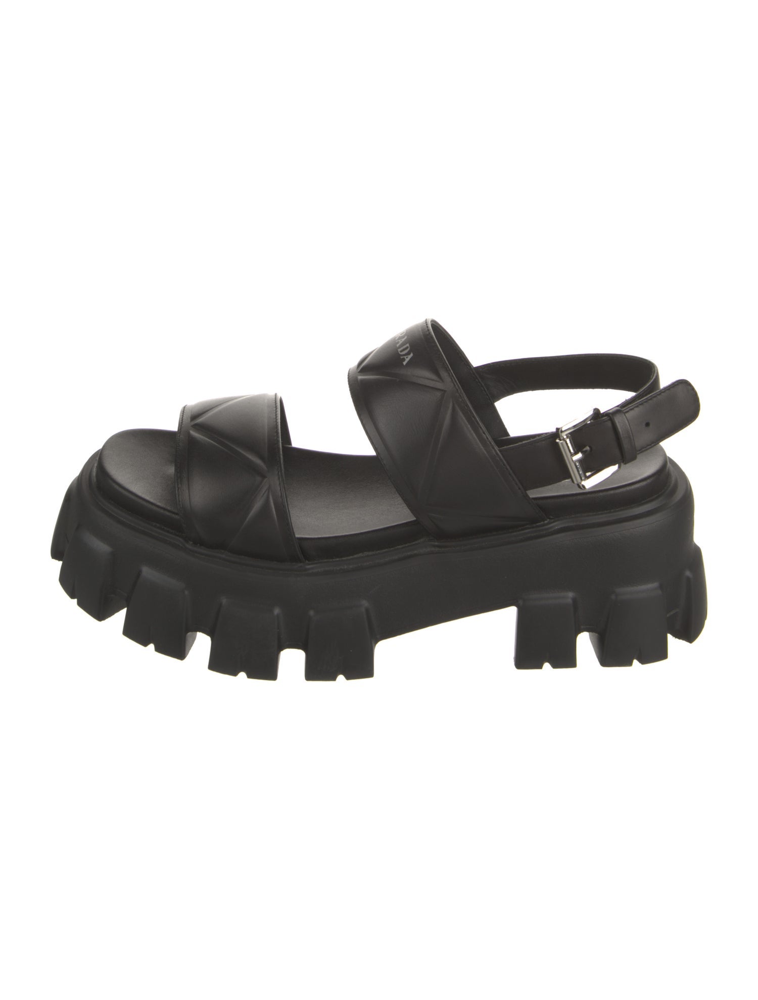 Prada Leather Slingback Sandals