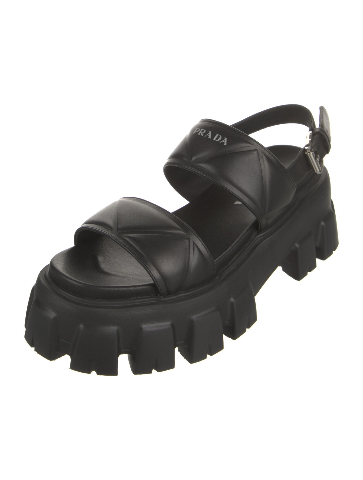 Prada Leather Slingback Sandals