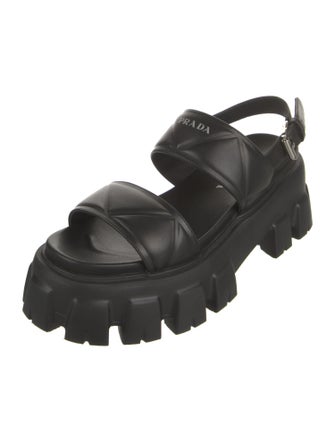 Prada Leather Slingback Sandals