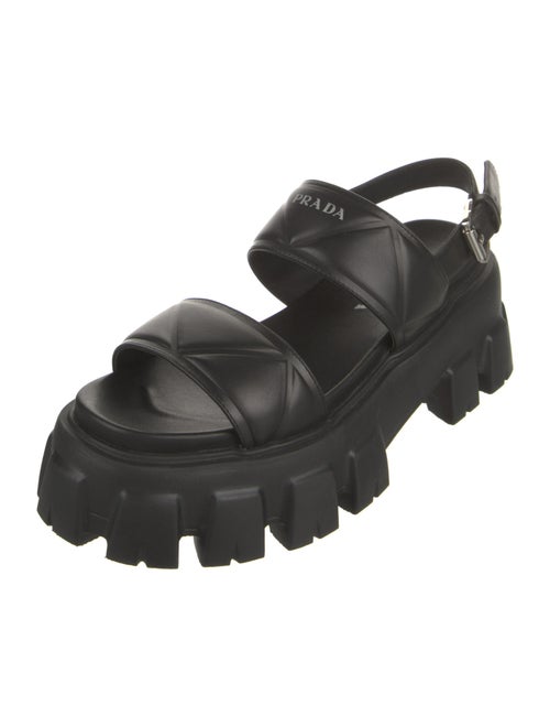 Prada Leather Slingback Sandals