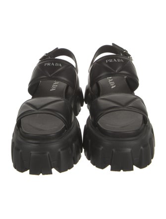 Prada Leather Slingback Sandals