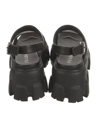 Prada Leather Slingback Sandals