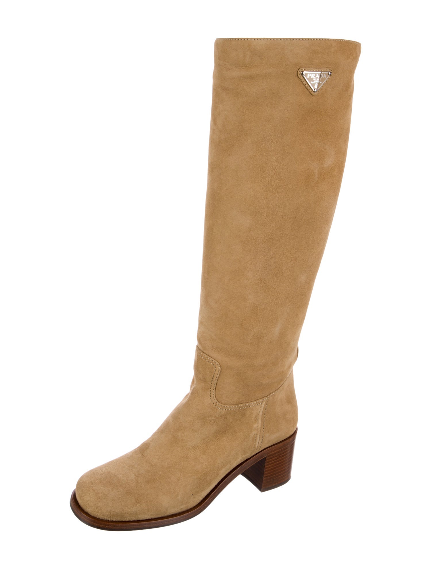 Prada Suede Riding Boots
