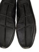 Prada Enameled Metal Triangle Patent Leather Loafers