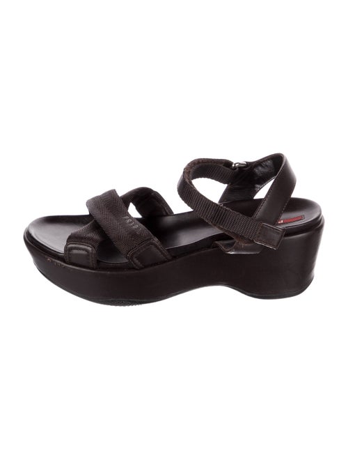 Prada Leather Slingback Sandals