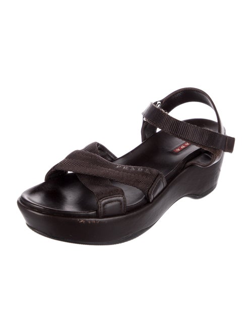 Prada Leather Slingback Sandals