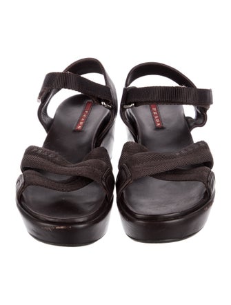 Prada Leather Slingback Sandals