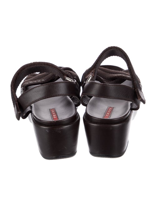 Prada Leather Slingback Sandals