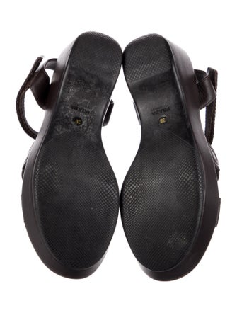 Prada Leather Slingback Sandals