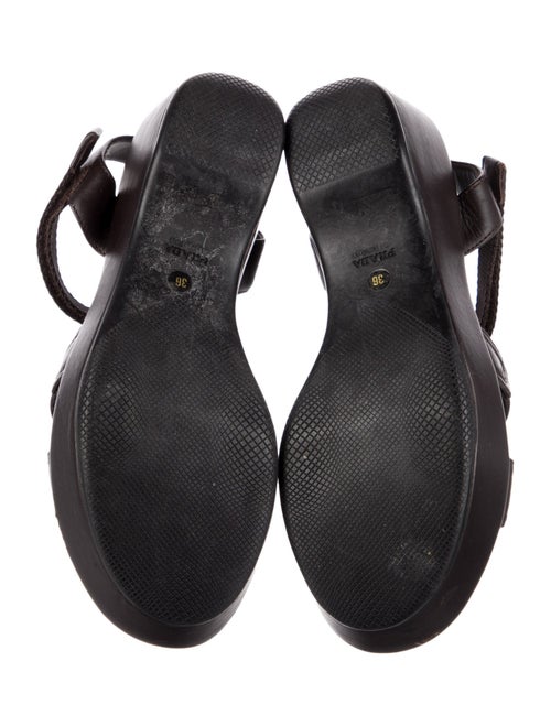 Prada Leather Slingback Sandals