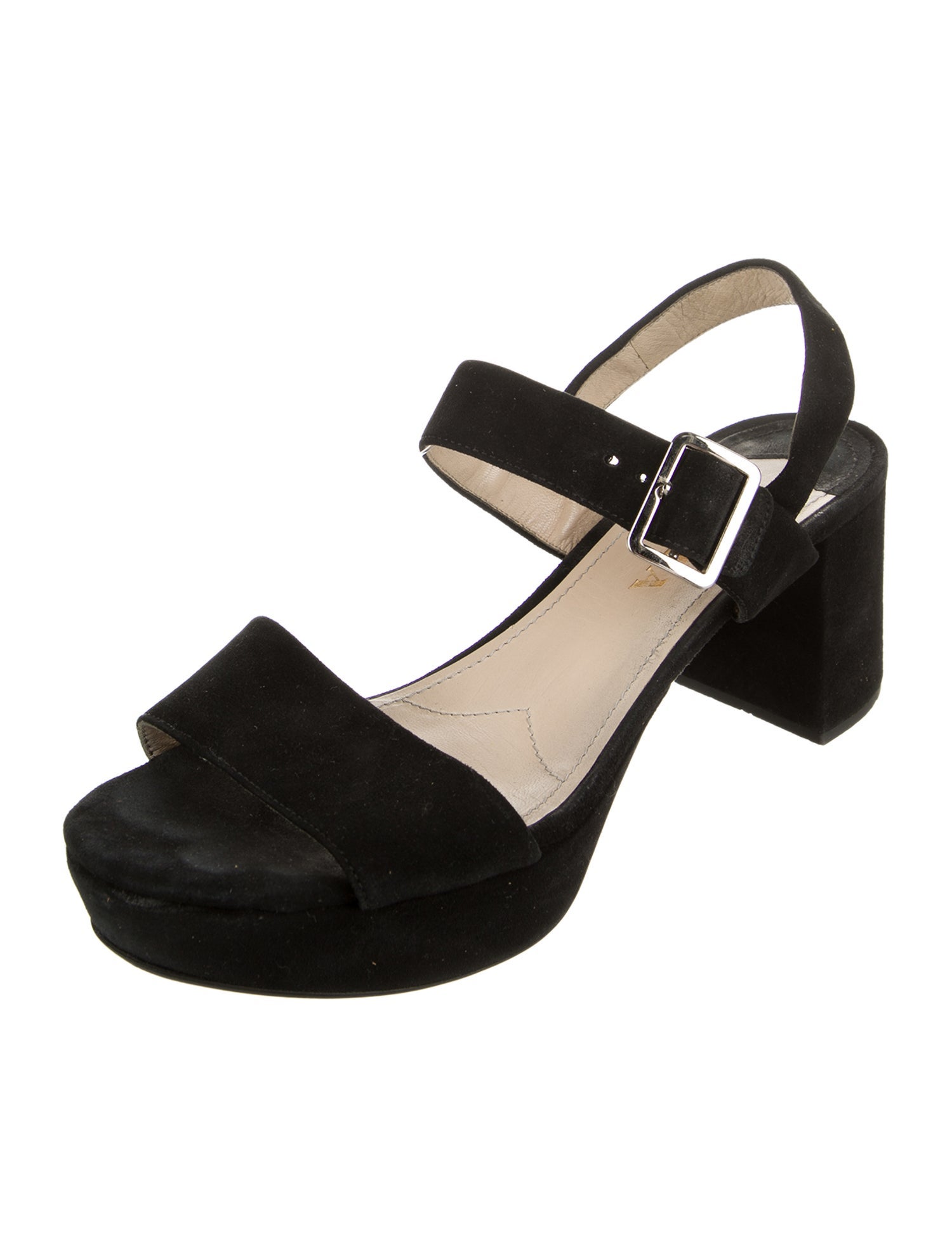 Prada Suede Slingback Sandals