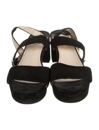 Prada Suede Slingback Sandals